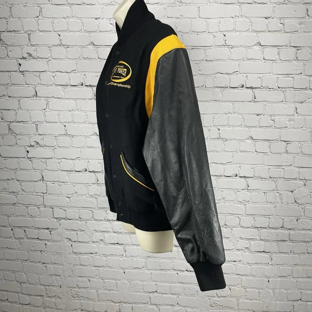 American Cheer Power Wool Leather National Champion Varsity Jacket Size Small S
